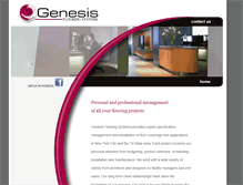 Tablet Screenshot of genesisflooring.com